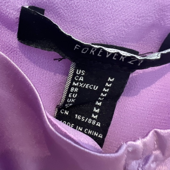 Forever 21 Light Purple Satin Tank Top - Picture 3 of 3